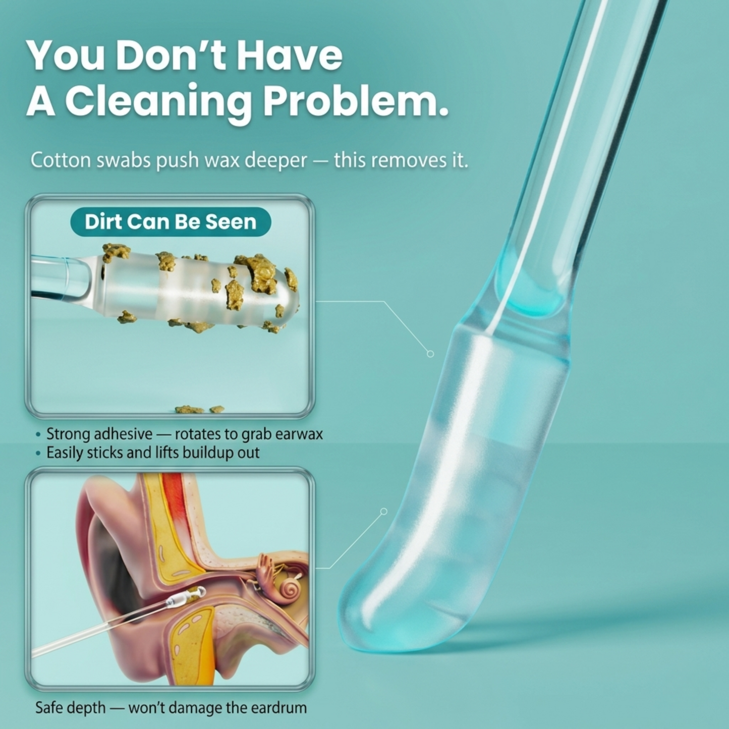 🔥Last Day 49% OFF -Sticky Ear Cleaner(24ps)