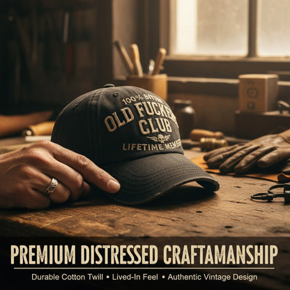 🔥 Today Only: FREE Collector Coin🔥 | 💀 Old Fuckers Club 2026 Ultimate Skull Gift Set — Cap + Bracelet + Vintage Lighter + Mug（5PS）