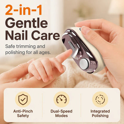 ✂️ Hot Sale This Week 💅 2-in-1 Smart Electric Nail Clipper & Polisher 🌟