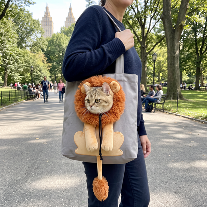 🦁🐱 50% OFF – Adorable Animal-Shaped Cat Shoulder Bag