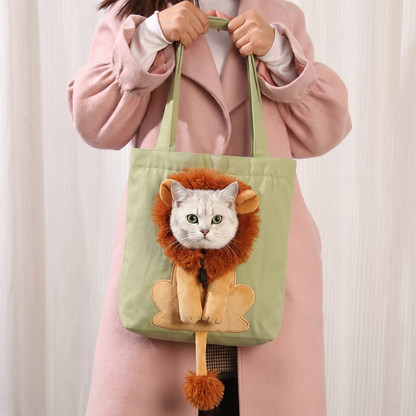 🦁🐱 50% OFF – Adorable Animal-Shaped Cat Shoulder Bag
