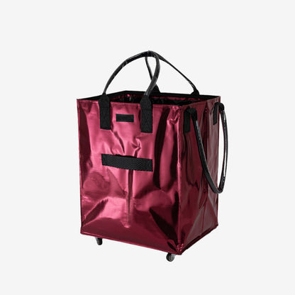 Rolling Tote Bag with Zip Top Closure