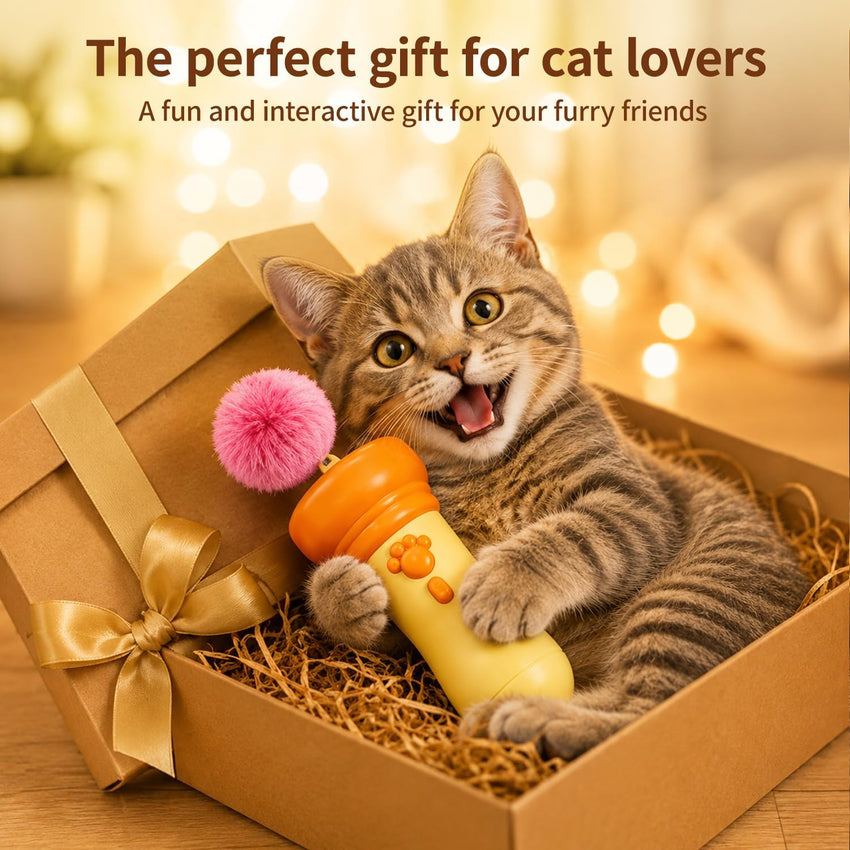 2026 New Interactive Automatic Retractable Cat Teaser