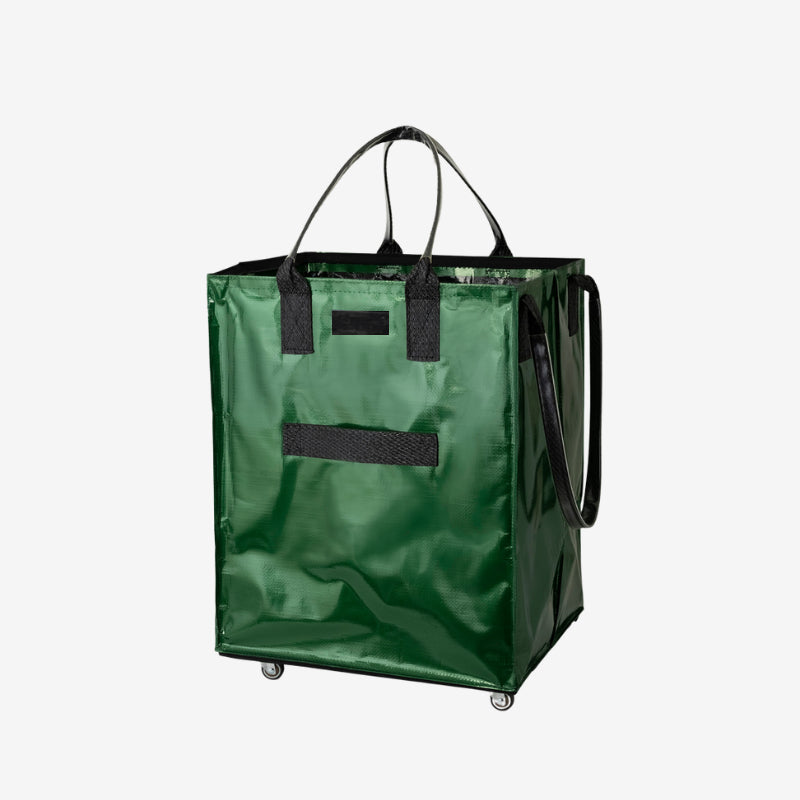 Rolling Tote Bag with Zip Top Closure