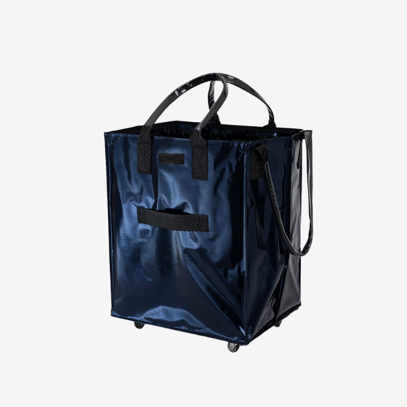Rolling Tote Bag with Zip Top Closure