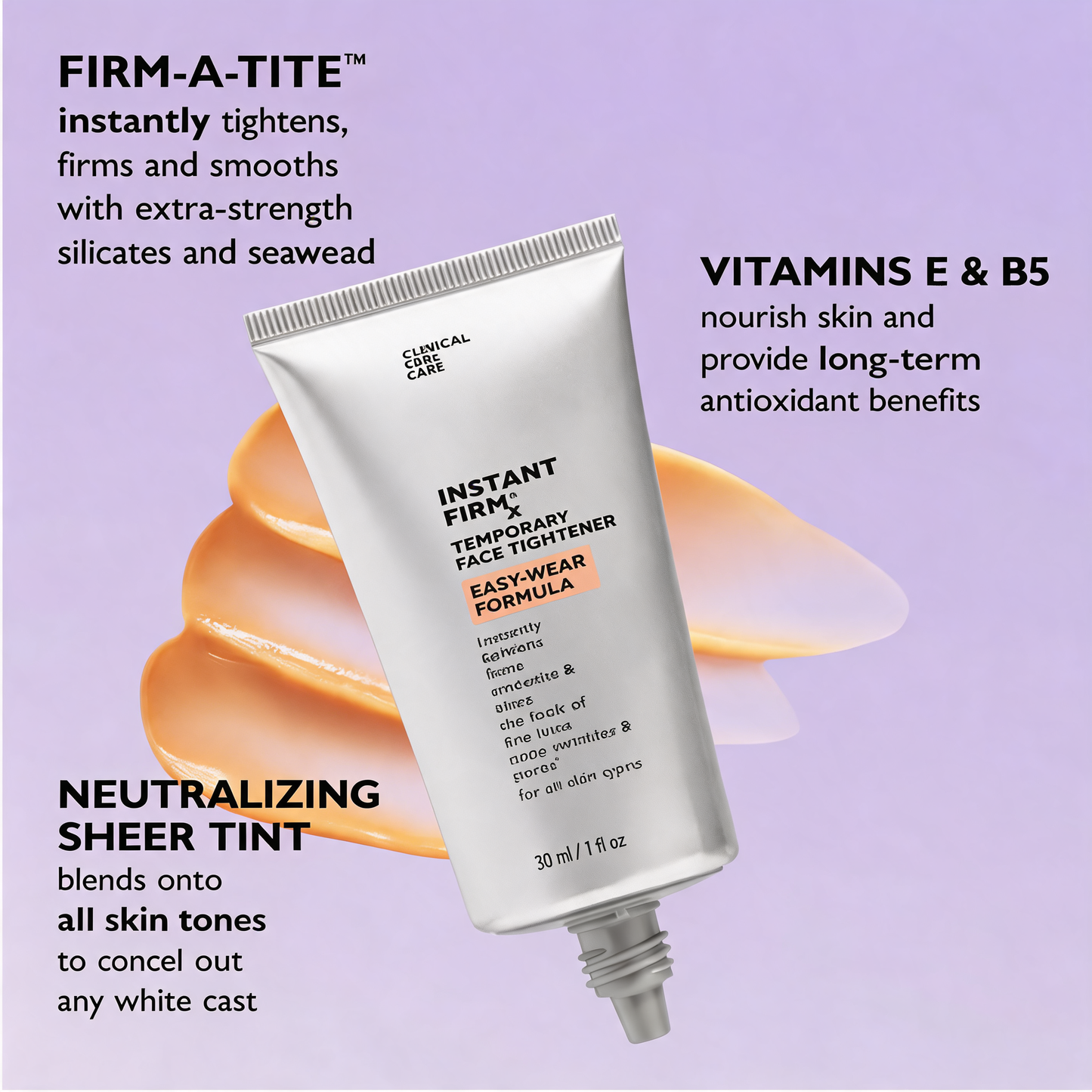 Instant Firming Temporary Face Tightener Easy-Wear Formula