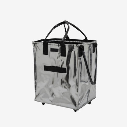 Rolling Tote Bag with Zip Top Closure