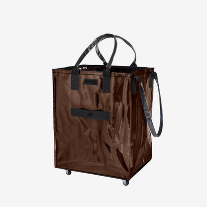 Rolling Tote Bag with Zip Top Closure