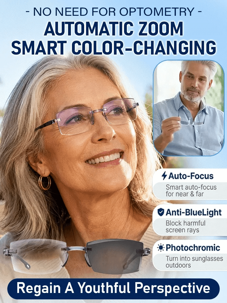 🔥 50% OFF![Regain Your Youthful Vision] Smart Zoom Diamond-Cut Reading Glasses🔥