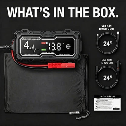 Jump Starter - 10L Gas/8L Diesel, Smart Charger &Power Bank