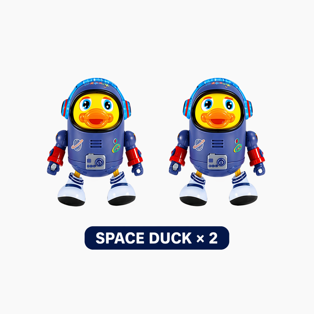 Electric Space Duck: Interactive Walking & Dancing Toy with Dazzling Lights and Fun Sounds for Toddlers