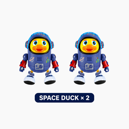Electric Space Duck: Interactive Walking & Dancing Toy with Dazzling Lights and Fun Sounds for Toddlers