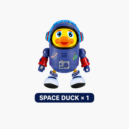 Electric Space Duck: Interactive Walking & Dancing Toy with Dazzling Lights and Fun Sounds for Toddlers