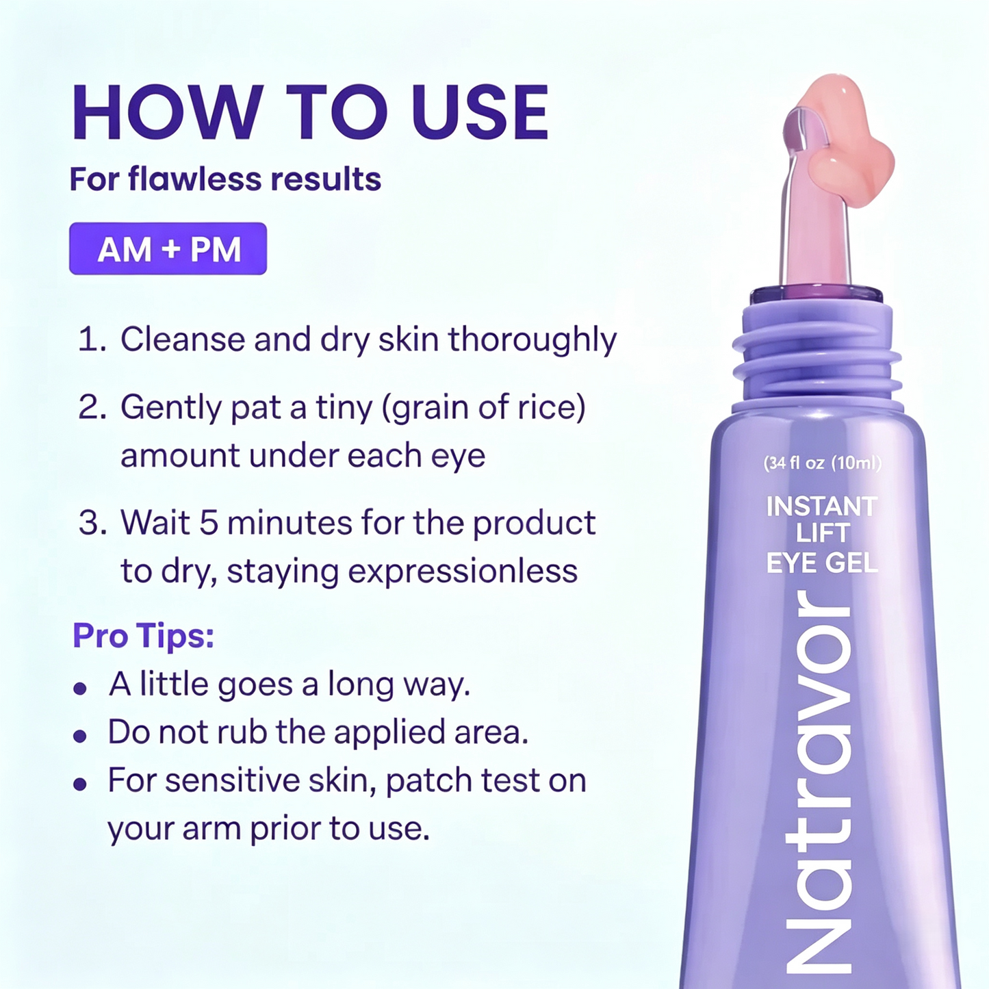 ✨ Natravor Instant Lift Eye Gel – Smooth Wrinkles & Reduce the Look of Under-Eye Bags 👁️💜