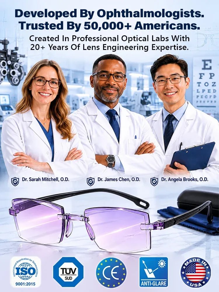 🔥 50% OFF![Regain Your Youthful Vision] Smart Zoom Diamond-Cut Reading Glasses🔥