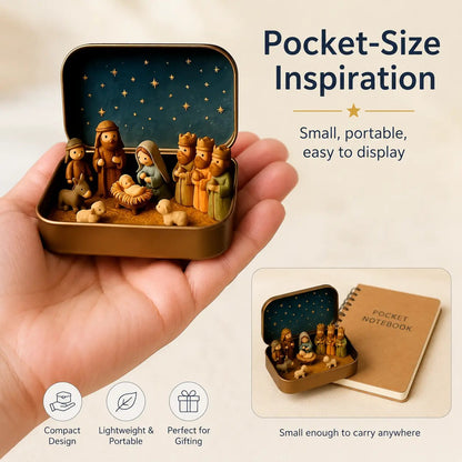 Mini Nativity Scene Keepsake Tin – product photo 7