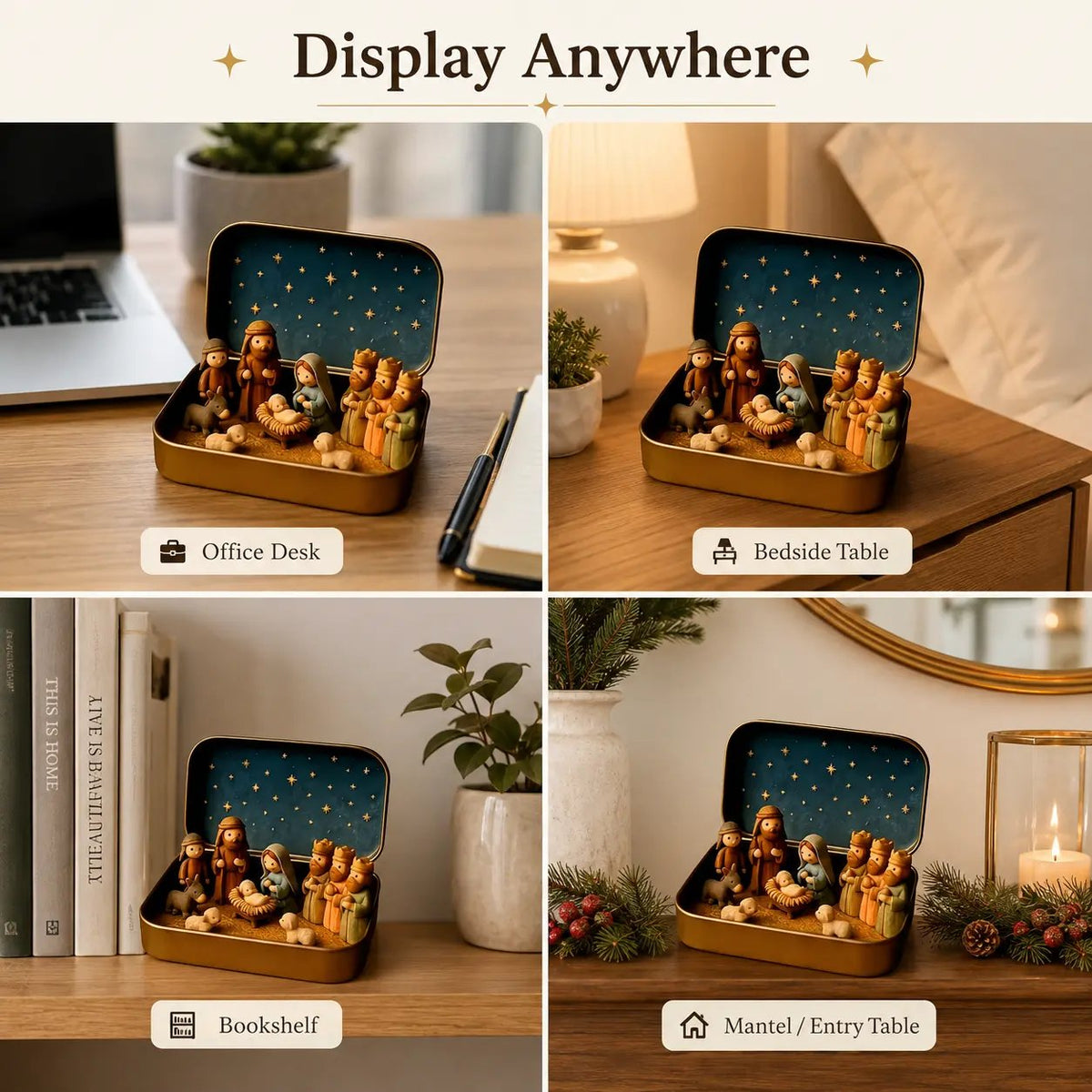 Mini Nativity Scene Keepsake Tin – product photo 12