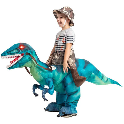 🎃 Halloween 30% Off — Inflatable T-Rex Onesie with Red Glowing Eyes, Stand Out Instantly, Limited Stock & Free Shipping! 🦖🔥🚚