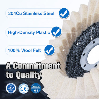 🎁 Limited time 49% OFF🎁✨Wool Felt Flap Polishing Disc