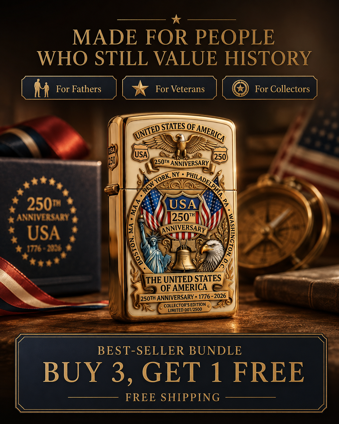 🎁USA 250th Anniversary Lighter（BUY 3 FREE SHIPPING)