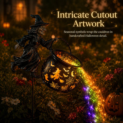 🔥Free shipping-Last Day 49% OFF🎃Halloween Witch Cauldron Garden Light