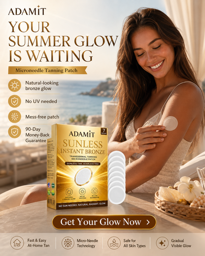 ADAMIT® Sunless Instant Bronze Tanning Microneedle Patch