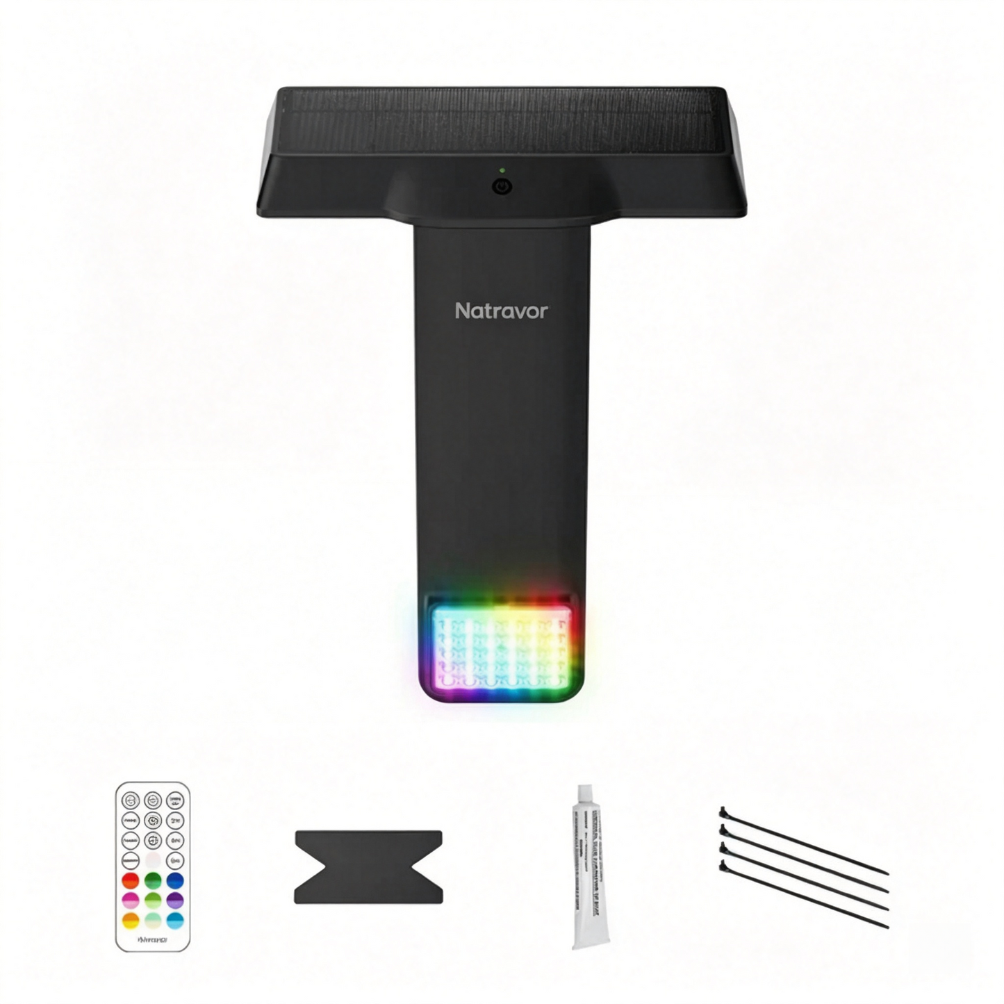 Natravor Solar Pool Light – 20 RGB Colors, IP68 Waterproof, Magnetic Mount