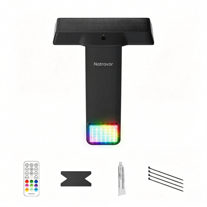 Natravor Solar Pool Light – 20 RGB Colors, IP68 Waterproof, Magnetic Mount