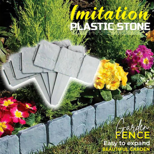 Interlocking Stone-Effect Garden Edging