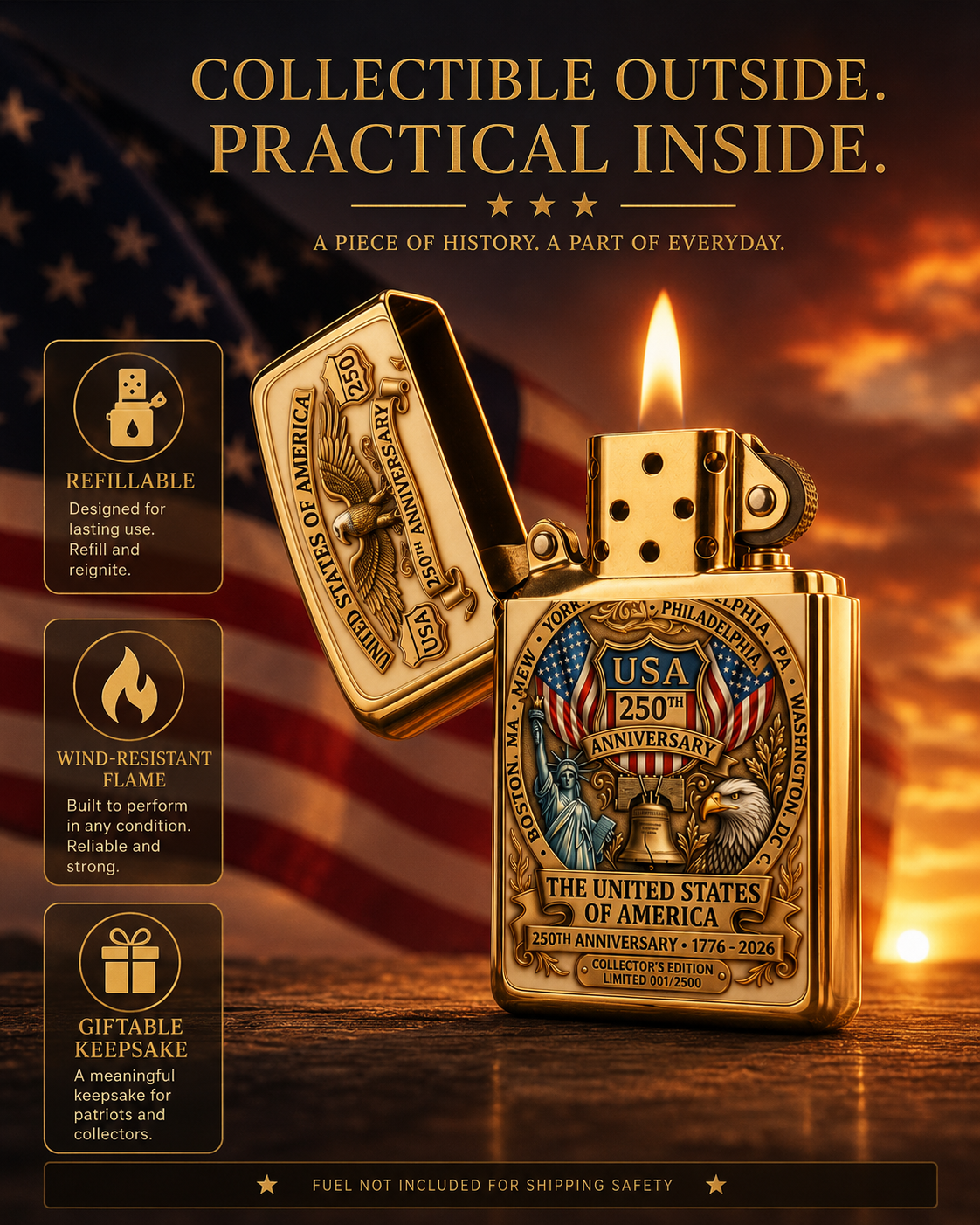 🎁USA 250th Anniversary Lighter（BUY 3 FREE SHIPPING)