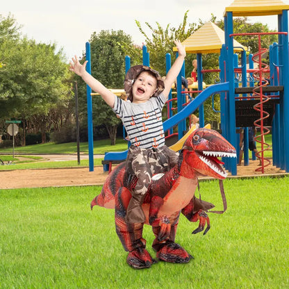 🎃 Halloween 30% Off — Inflatable T-Rex Onesie with Red Glowing Eyes, Stand Out Instantly, Limited Stock & Free Shipping! 🦖🔥🚚