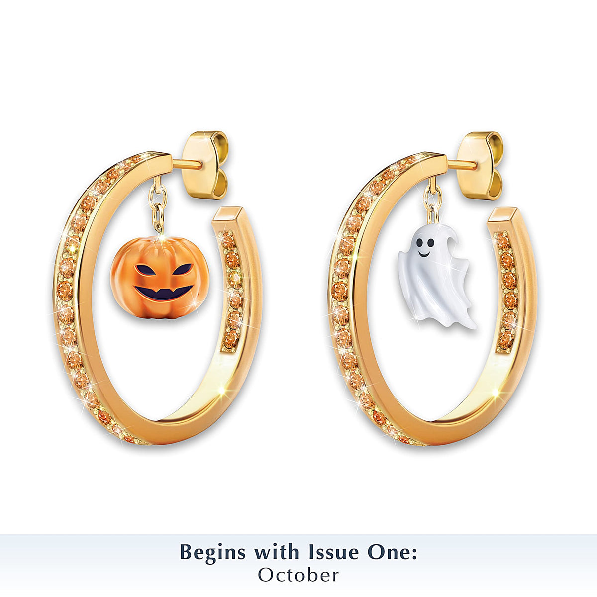 Year Of Cheer Seasonal Charm Hoop Earrings Collection