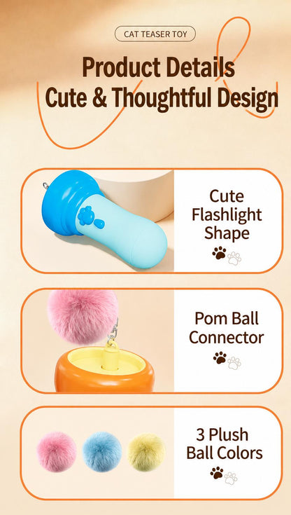 2026 New Interactive Automatic Retractable Cat Teaser