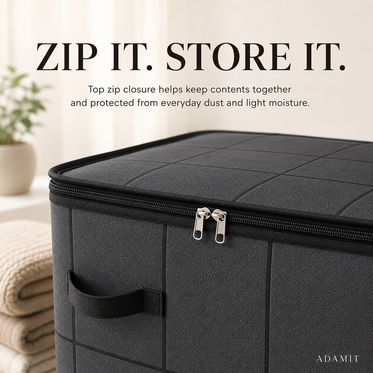XXL Foldable Storage Bag with Reinforced Handles