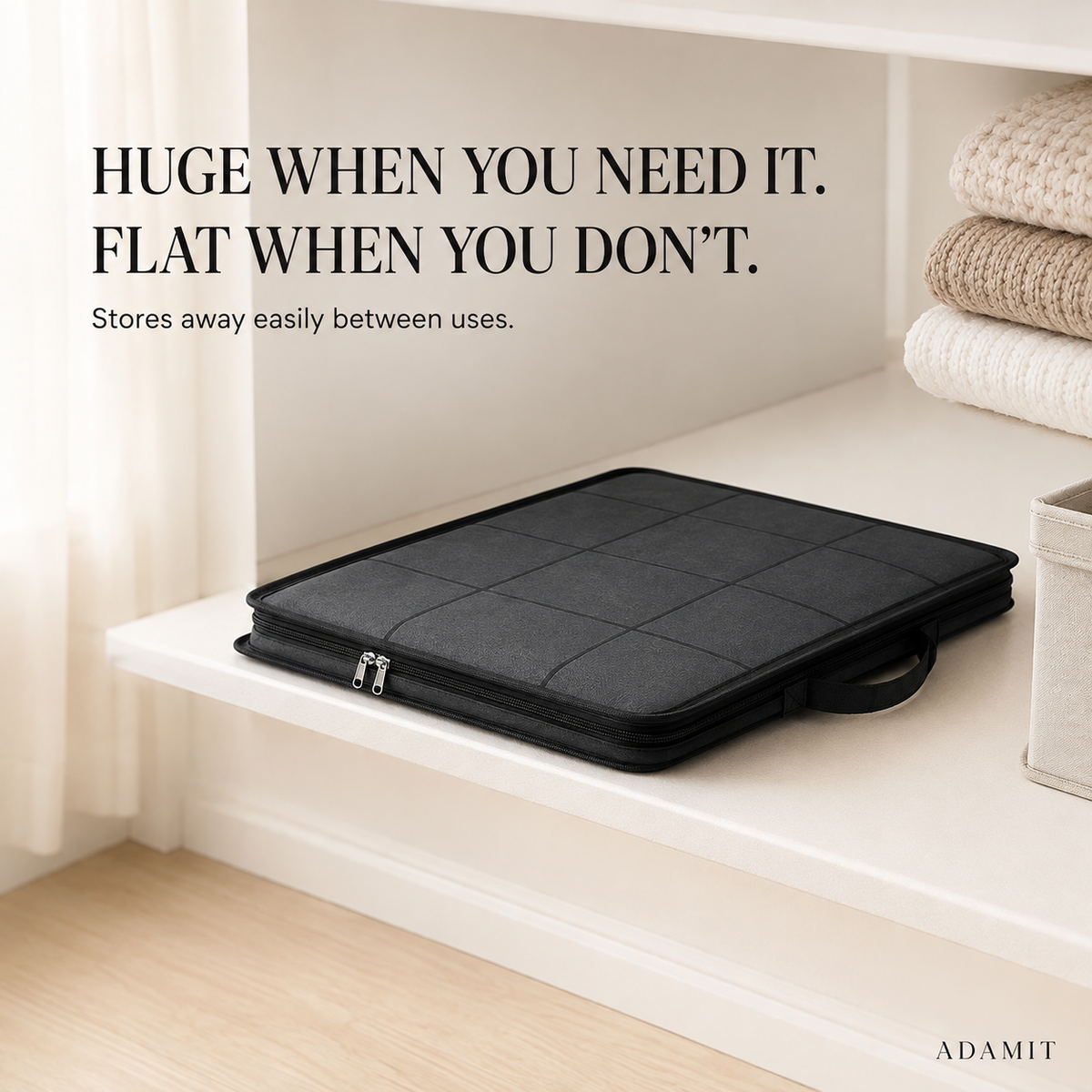 XXL Foldable Storage Bag with Reinforced Handles