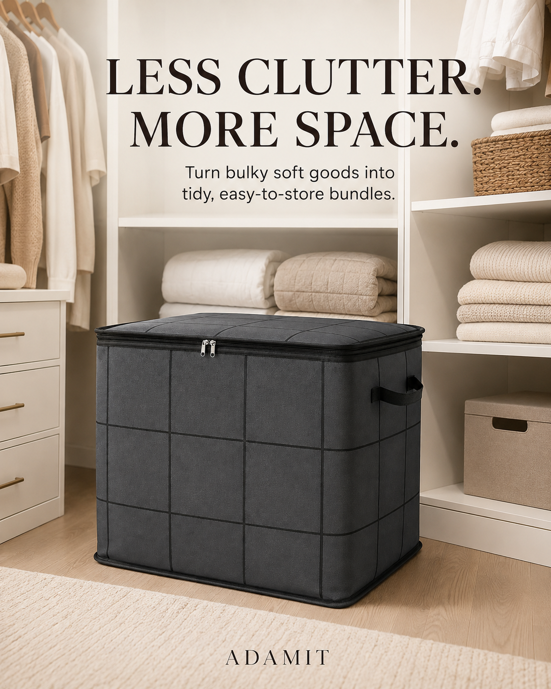 XXL Foldable Storage Bag with Reinforced Handles