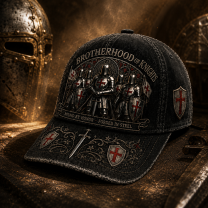 ⚔️ Bound By Honor Forged In Steel – Knights Templar Cap