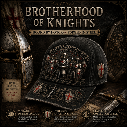⚔️ Bound By Honor Forged In Steel – Knights Templar Cap
