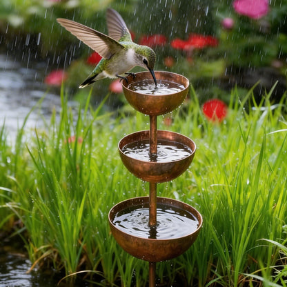 🌧️ Rain Catcher - Plant Support🐦 Metal Garden Ornament