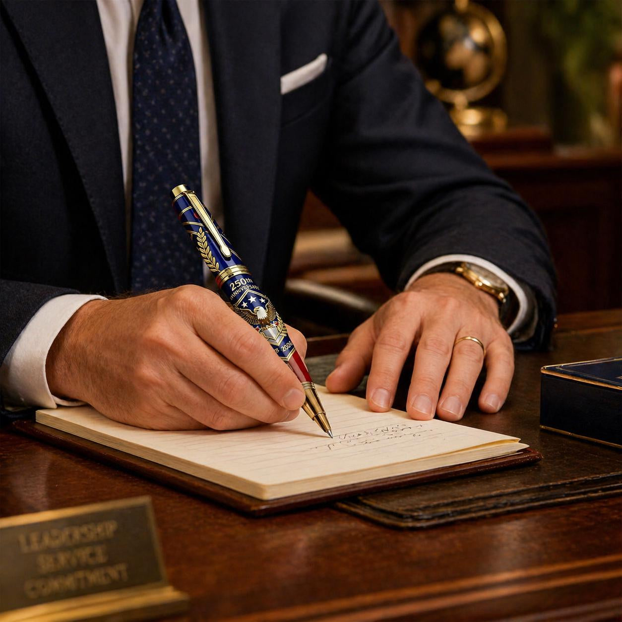 Father's Day gift 一 USA 250th Anniversary Notebook & Pen Set, 1776-2026 Patriotic Gift