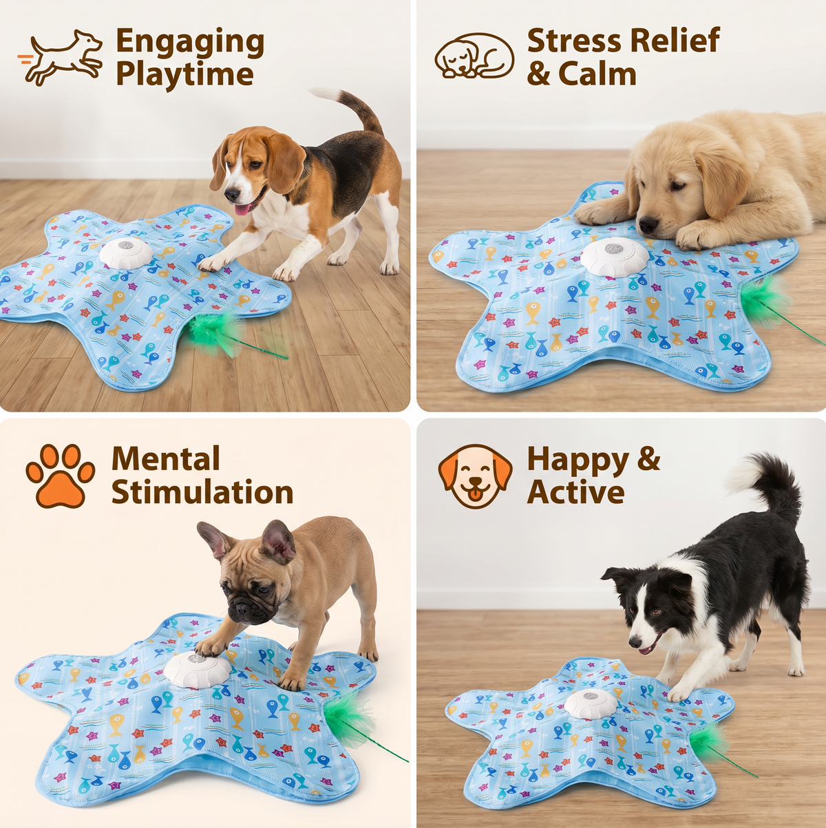 🔥 Last Day 50% OFF-Automatic Interactive Pet Chase Toy – 3 Modes, USB Rechargeable
