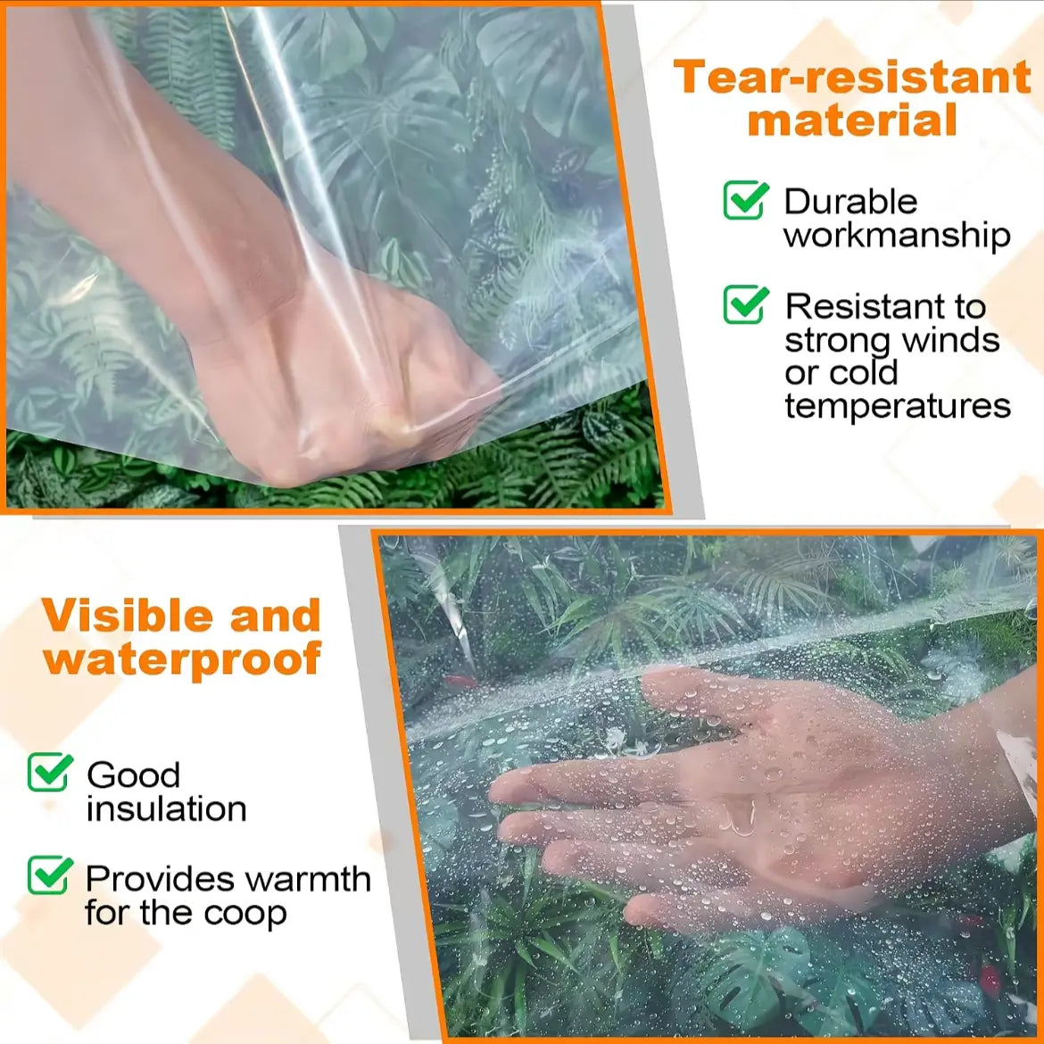 Waterproof tarp grommet detail