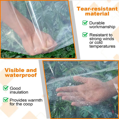 ✨Last Day 50% OFF✨ Transparent Waterproof Tarp – Heavy-Duty Outdoor Cover with Secure Grommets