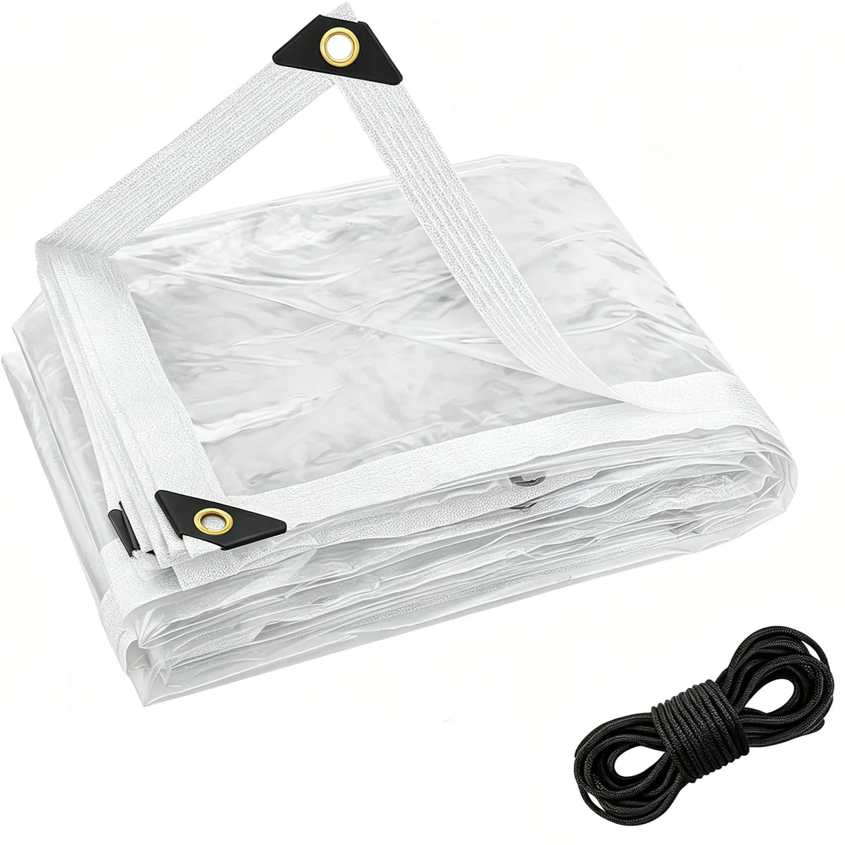 ✨Last Day 50% OFF✨ Transparent Waterproof Tarp – Heavy-Duty Outdoor Cover with Secure Grommets