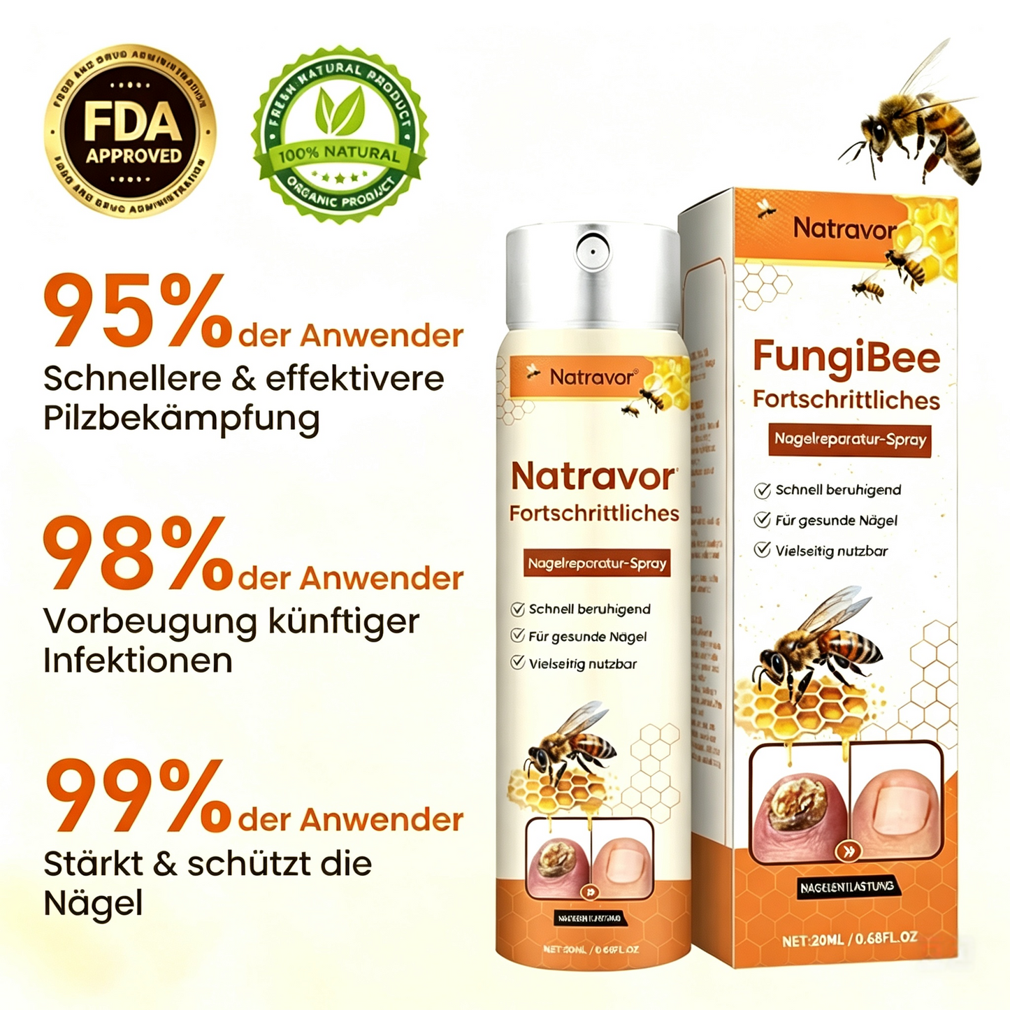 Natravor® Hochwertiges Spray zur Nagelpflege