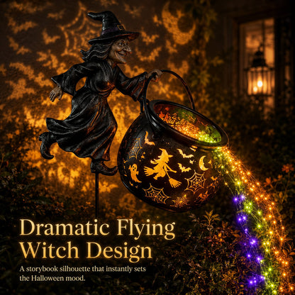🔥Free shipping-Last Day 49% OFF🎃Halloween Witch Cauldron Garden Light