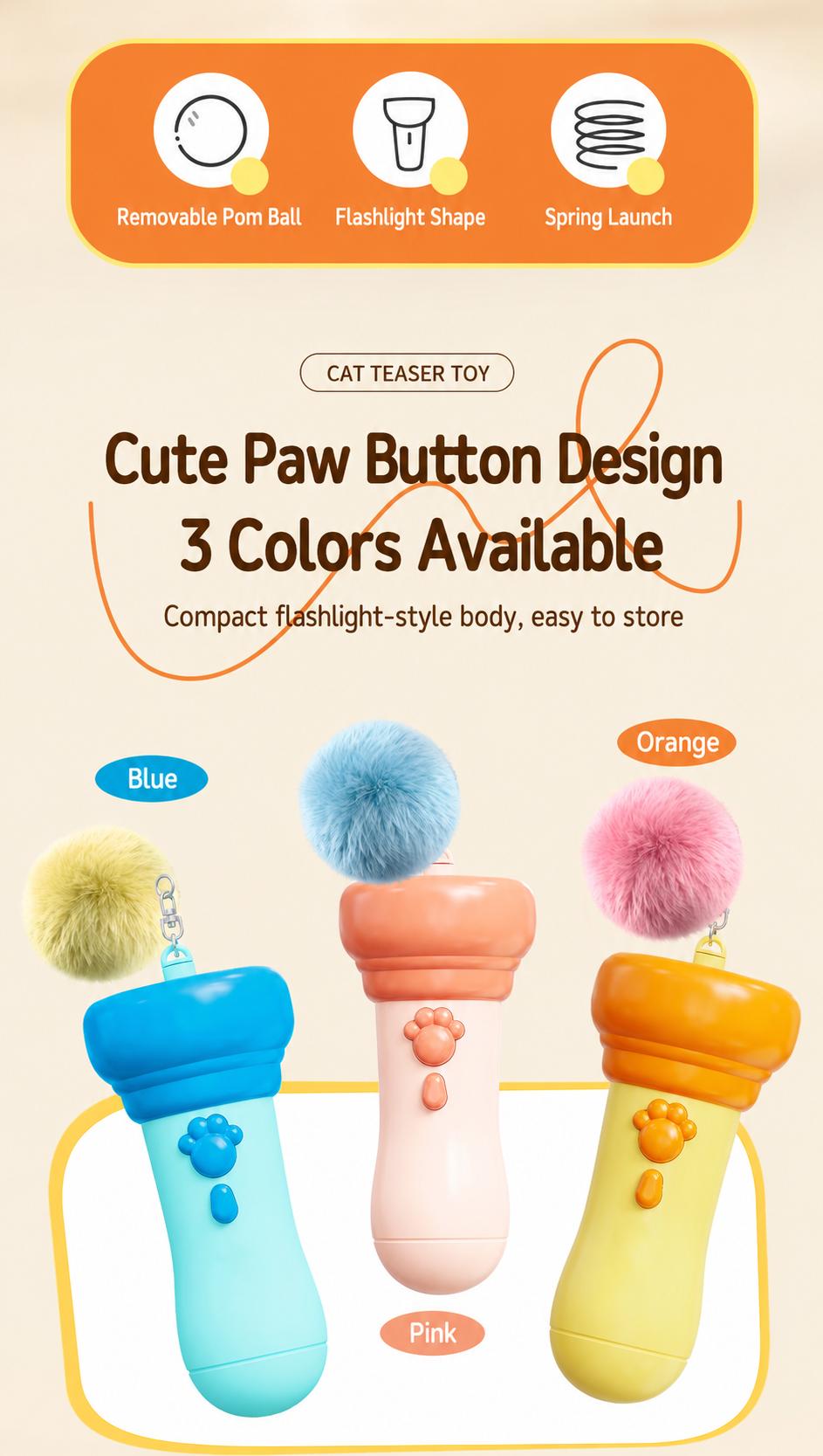 2026 New Interactive Automatic Retractable Cat Teaser