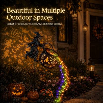 🔥Free shipping-Last Day 49% OFF🎃Halloween Witch Cauldron Garden Light
