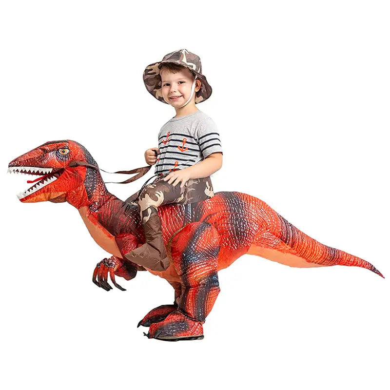 🎃 Halloween 30% Off — Inflatable T-Rex Onesie with Red Glowing Eyes, Stand Out Instantly, Limited Stock & Free Shipping! 🦖🔥🚚