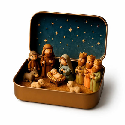 Mini Nativity Scene Keepsake Tin – product photo 5